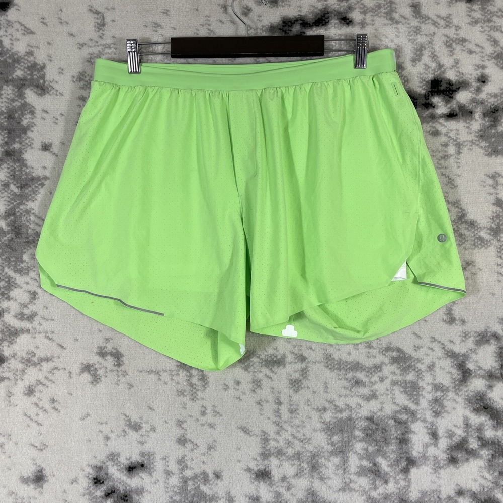 lululemon athletica Lime Green Lightweight Run Shorts